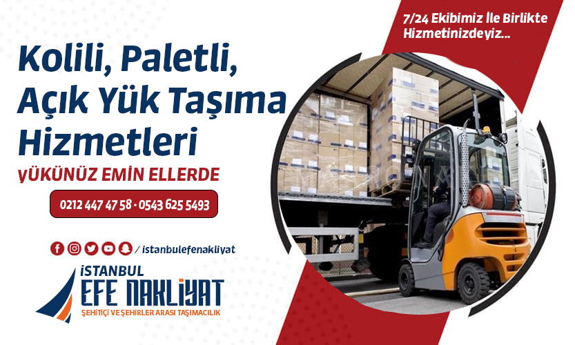 Kolili, Paletli, Açık Yük Taşıma Hizmetleri